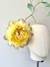 Halli - Yellow & Gold Feather Flower Fascinator