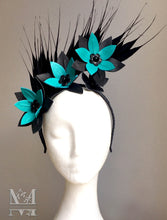 Chelsea - Leather & Feather Fascinator - MM299