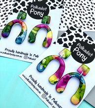 Multi Toned U Drop Dangles