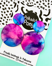 Purple Marble Dangles