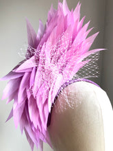 Tawn  - Lilac Feather  Fascinator - MM431