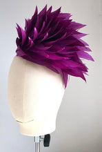 Patti  - Purple Feather  Fascinator - MM432