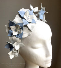 Maisy - Blue & White  Leather Flower Crown - MM228