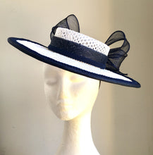 Annelise - Navy & White Boater - MM362